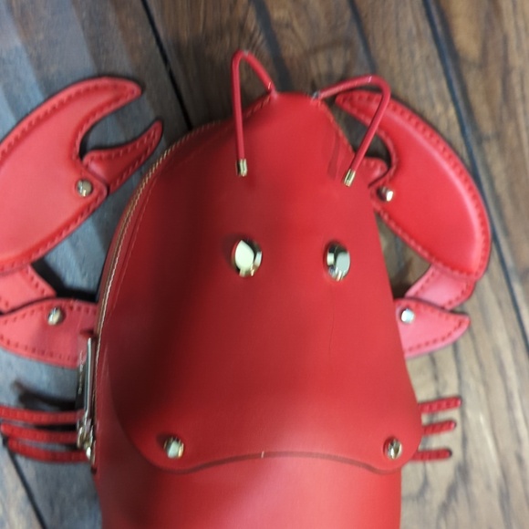 Kate Spade Novelty Red Lobster Bag Shore Thing Crossbody Bag - Picture 7 of 16